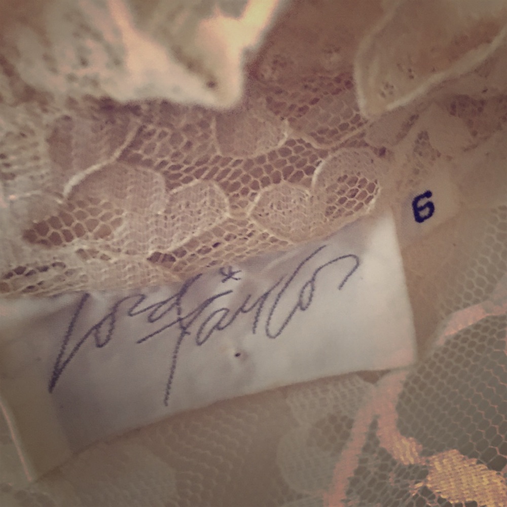 Vintage Lord & Taylor Lace Ruffle Blouse